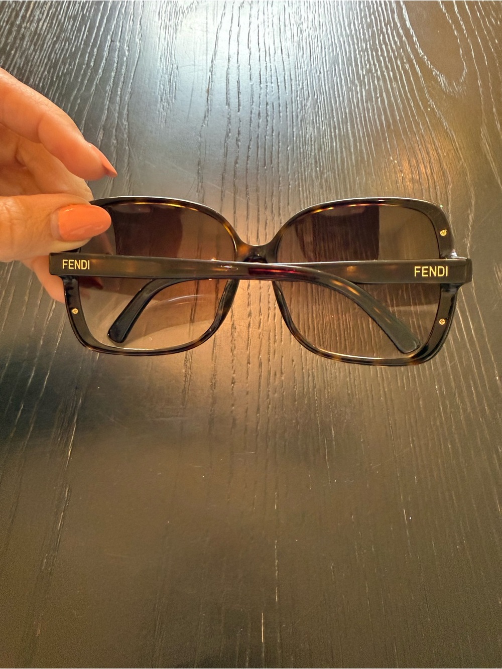 Fendi 5098 Women's Tortoiseshell Frame Sunglasses with Brown Gradient Lenses - Picture 5 of 5